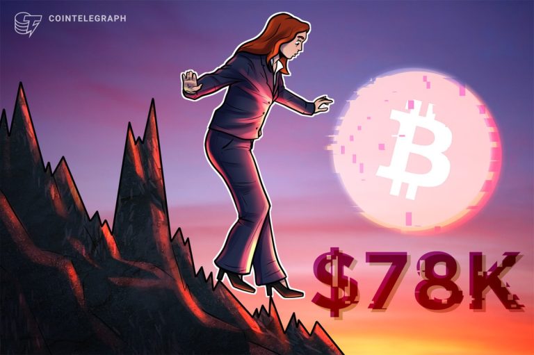 Bitcoin Approaches $78k Low When Us Stock Dives At Wall